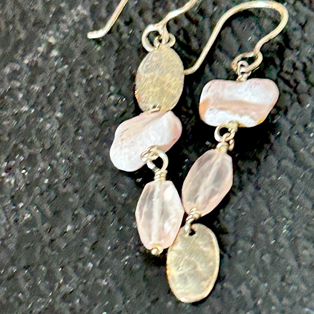Elegant Pink Dangle Earrings